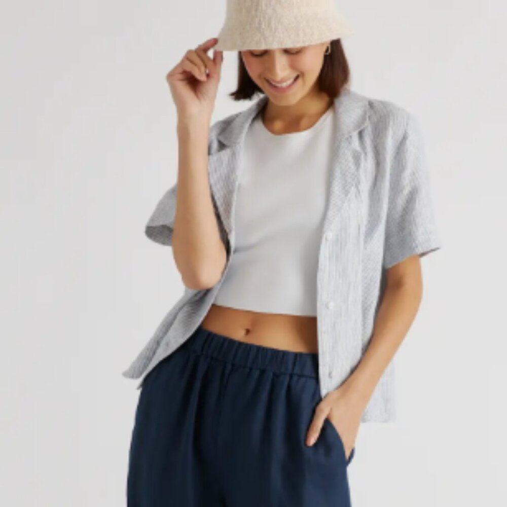 Quince Button Down Linen Shirt